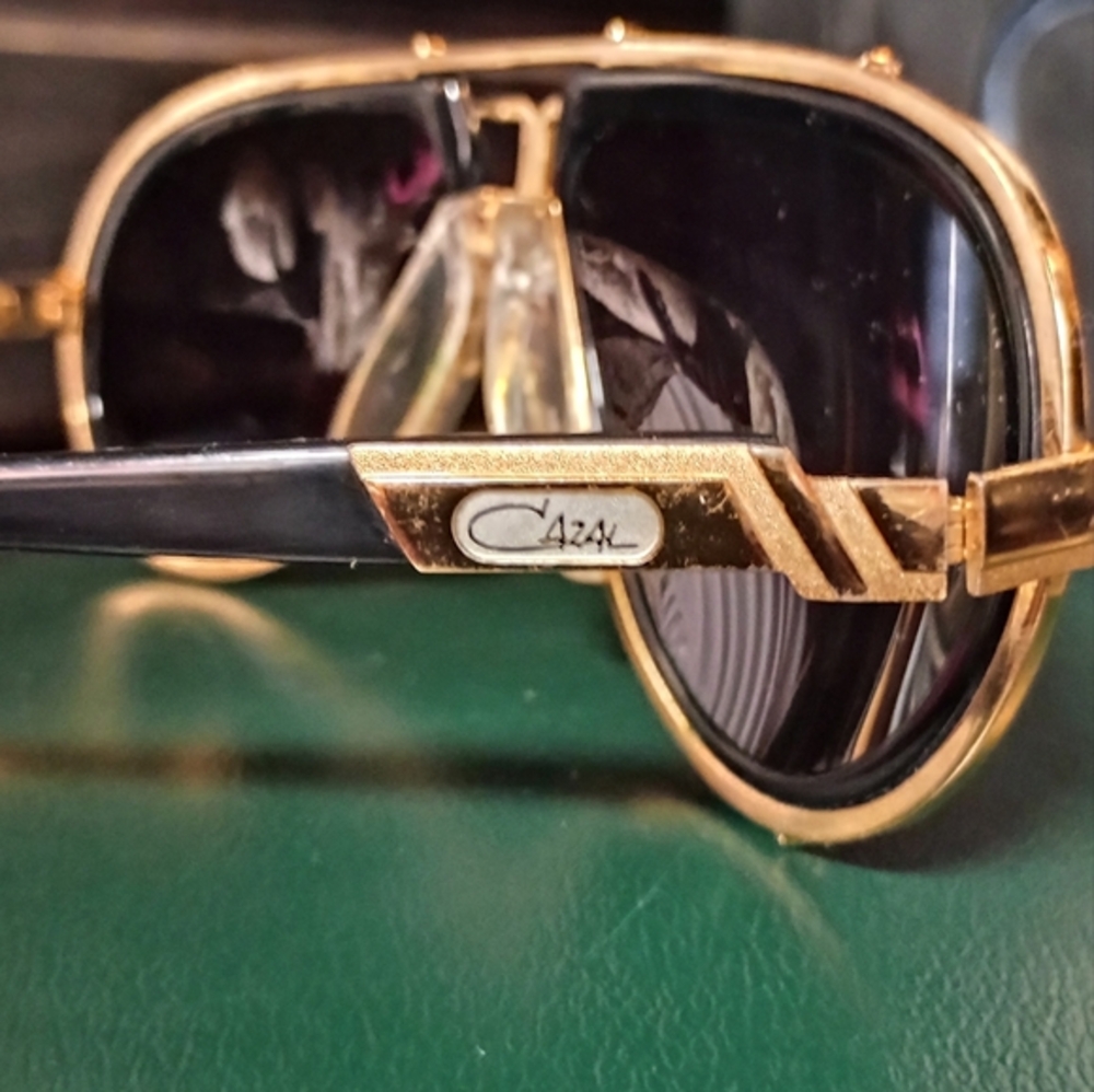 Cazel men's gold and black sunglasses MOD 642/3